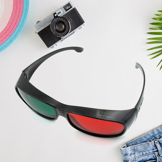 3D Classic UV400 Round Sunglasses – HD Vision & Anti-Glare | Impact-Resistant Sunglasses for Motorcycling & Driving