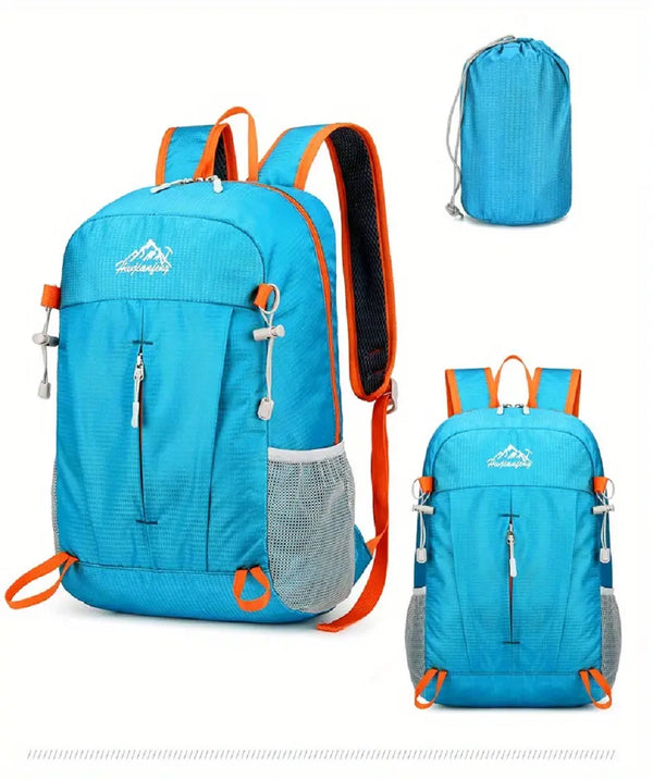 Foldable Outdoor Backpack Waterproof Breathable Hiking Bag MULTICOLOR