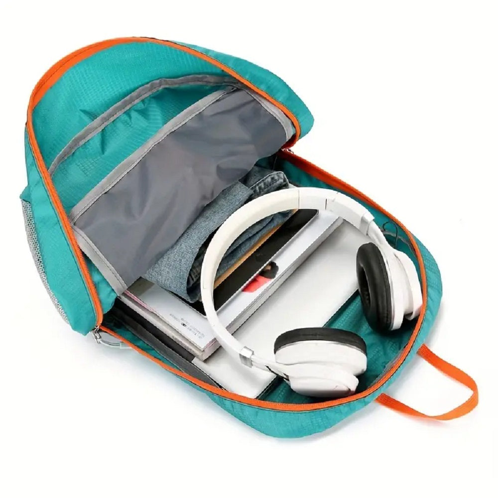 Foldable Outdoor Backpack Waterproof Breathable Hiking Bag MULTICOLOR