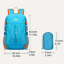 Foldable Outdoor Backpack Waterproof Breathable Hiking Bag MULTICOLOR