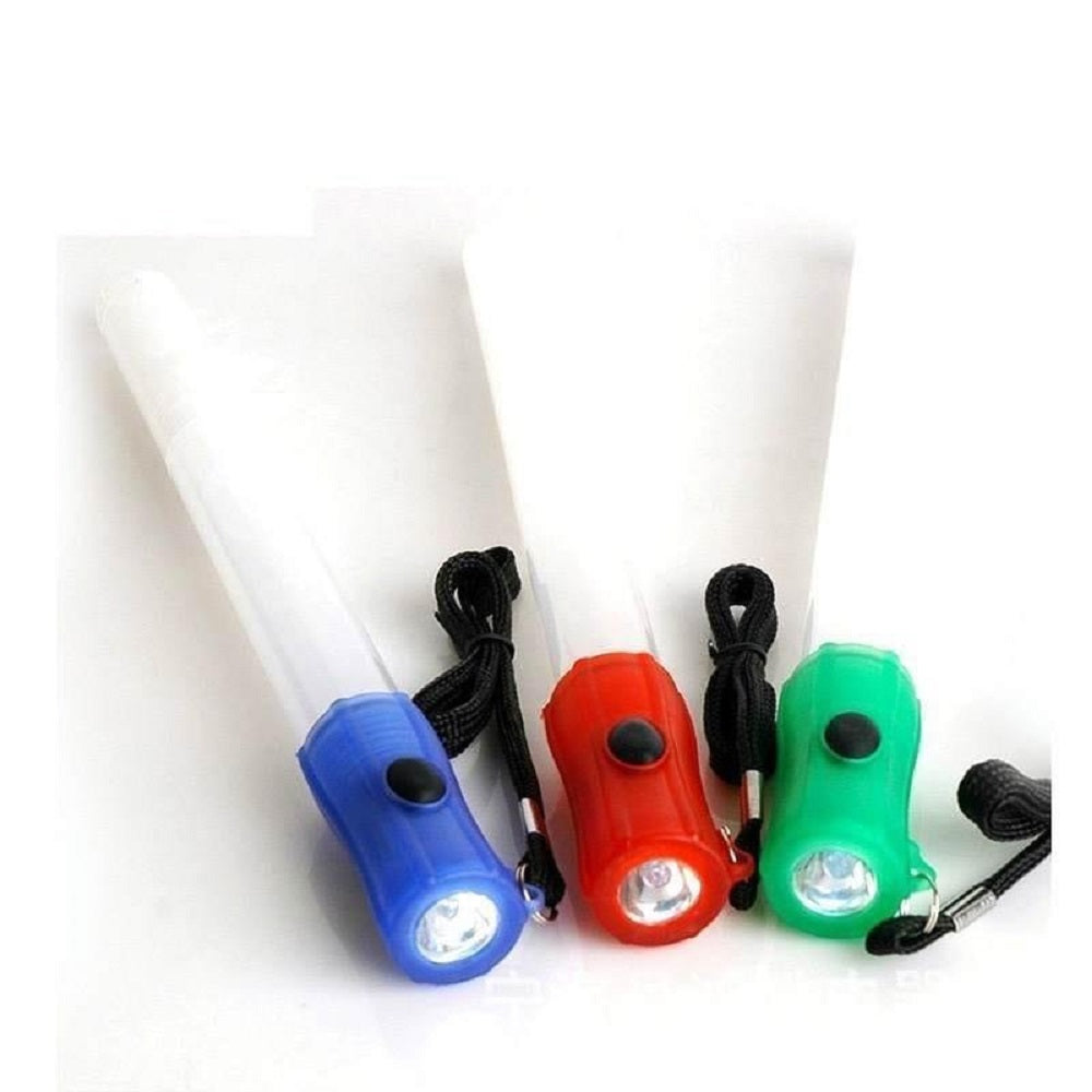 FLYTOP portable Outdoor Safety Traffic Control Rescue  4 in 1 LED Flashing Glow Stick Party Accessories  Lighted up Flashing Wand Light with Whistle