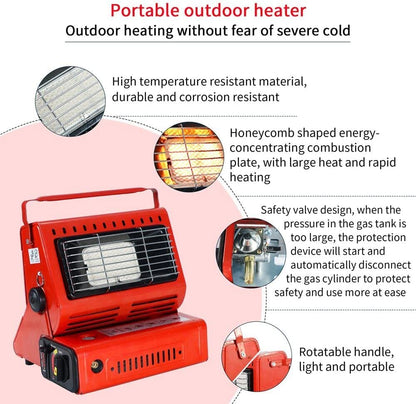 Portable Gas Heater Red | Tent heater | Table top LPG Gas heater 3 Kilo watts