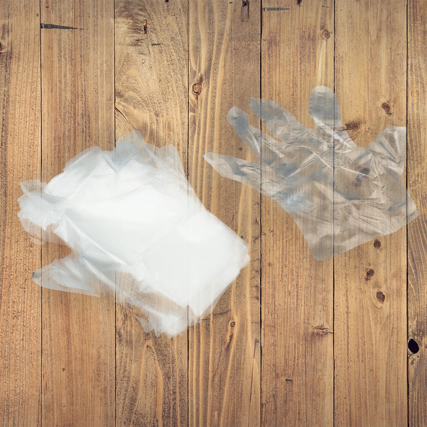 100-Piece Value Pack Clear Disposable Transparent Hand Gloves | Large Size