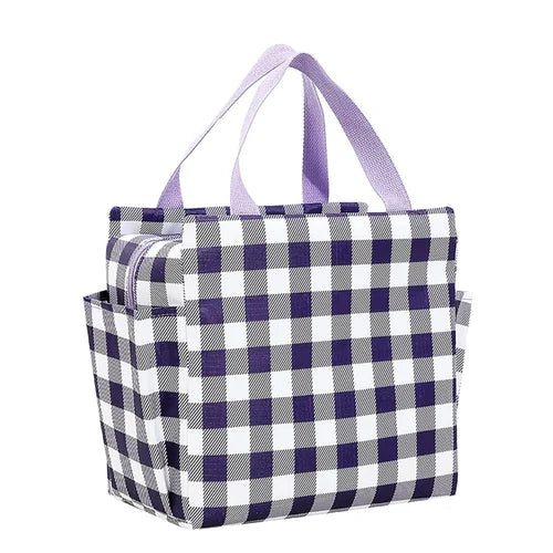 Insulated Picnic Bag Cooler Reusable, Cooler Bags with Zippered Top - Insulated Bag for Hot or Cold,Picnic Basket Collapsible