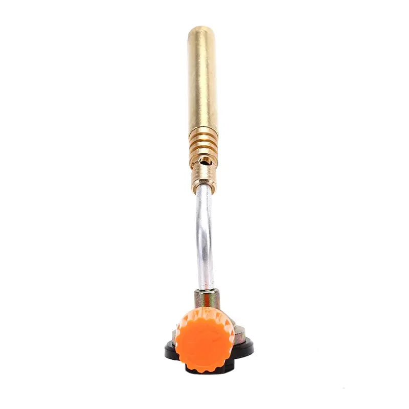 FLYTOP Adjustable Gas Blowing Torch Head, Manual Ignition  Zinc Alloy with Bright Yellow Flame, Ideal for High-Temperatu