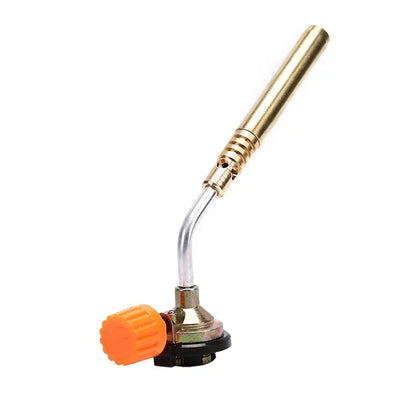 FLYTOP Adjustable Gas Blowing Torch Head, Manual Ignition  Zinc Alloy with Bright Yellow Flame, Ideal for High-Temperatu