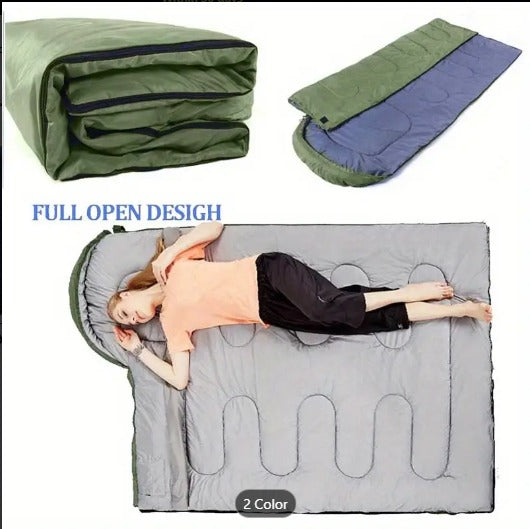 FLYTOP Adult Camping Sleeping Bag Ultra Light Fluffy Sleeping Bag with Compression Bag for Outdoor Traveling Hiking