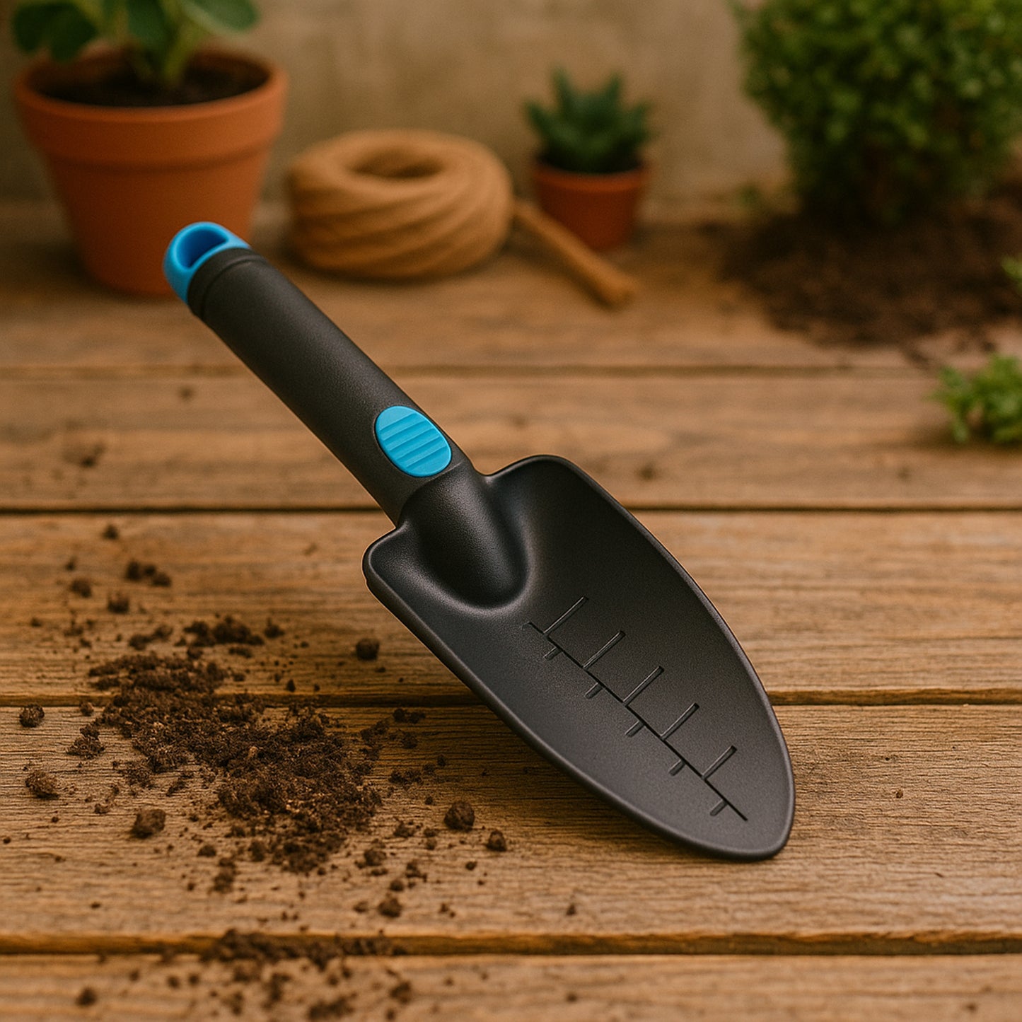 Plastic Heavy Duty Garden Hand Trowel With Measurement Marks (1 Pc)