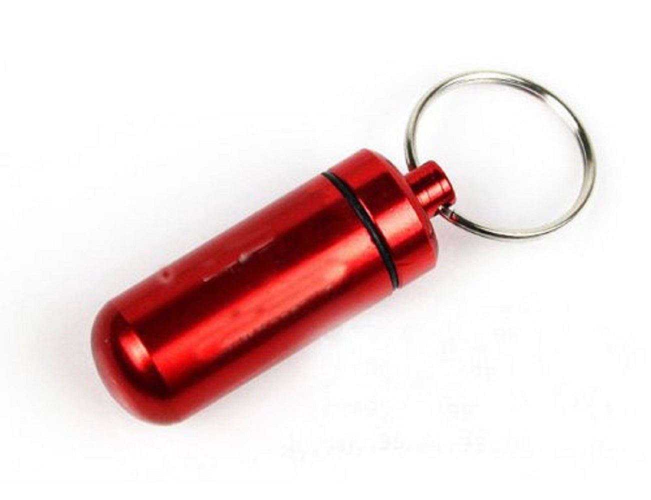 FLYTOP Mini Metal Pill Box Keychain, Small Waterproof Medicine Organizer, Durable Aluminum Pill Fob for Purse & Backpack, Airtight Travel Pill Container for Daily Medication MULTICOLOR 1PC