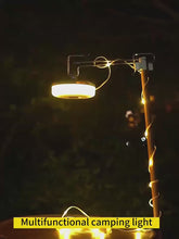Camping Light  10M Windable Camping Lights String with 8 Modes, Warm and Colorful Light, USB C Rechargeable