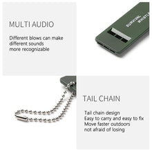 Outdoor Essential Survival Rescue Tool Equipment Signal Sound Whistle