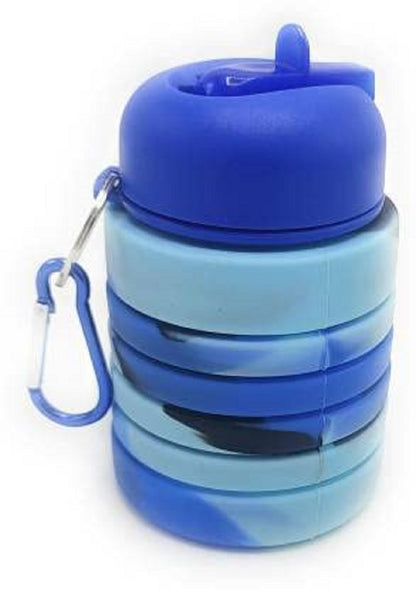 FLYTOP Silicone Foldable Sipper Bottle for Kids-Expandable Sipper, 550 ML Water Bottle for Gym Girls Boys – Silicon Water Bottle