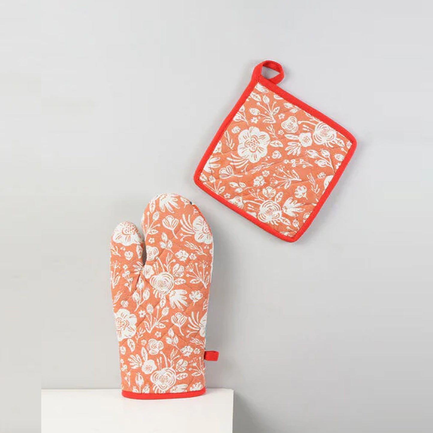 Professional Cotton Oven Mitt & Pot Holder Set