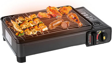 Portable Gas BBQ Grill works on  Butane can and LPG
