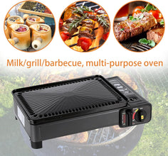 Portable Gas BBQ Grill works on  Butane can and LPG