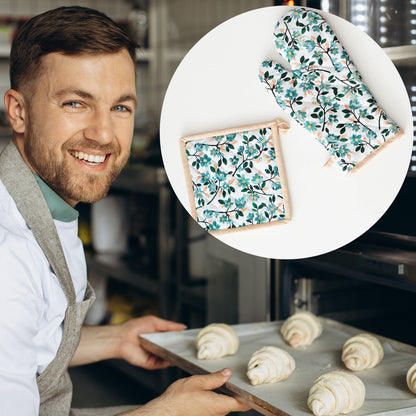 Professional Cotton Oven Mitt & Pot Holder Set