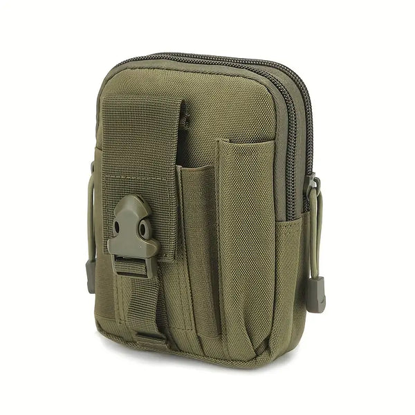 FLYTOP Outdoor Waterproof Oxford Tactical Waist Pack Zipper Fanny Waist Pack Sport Riding Phone Travel Satchel Pouch Bag GREEN.